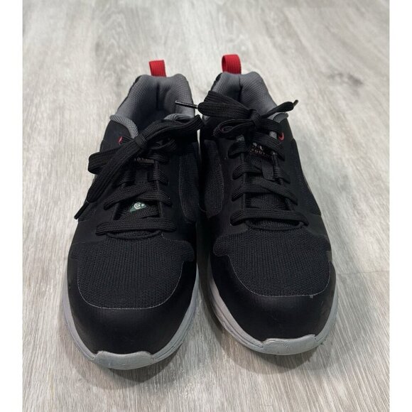 Skechers Work Safety Steel Toe Men Shoes CSA Approved Black Red Size 8 - Picture 2 of 11